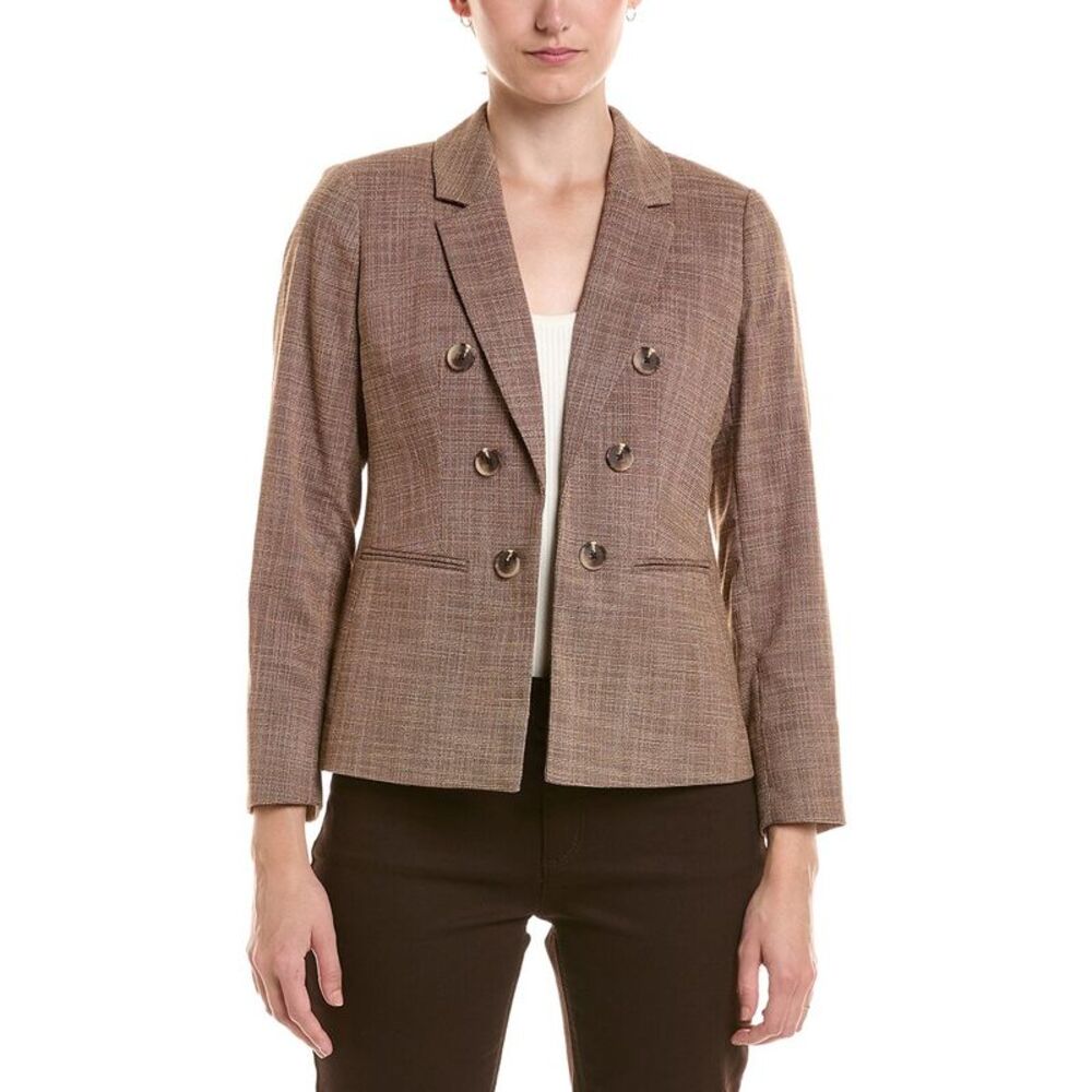 Jones New York Womens Petite Jacket, Brown